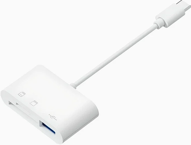 아이엠듀 C타입 3 in 1 USB TF SD카드 리더기
