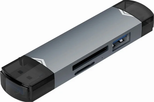 아이엠듀 USB 3.0 C타입 알루미늄 합금 바디 OTG SD 카드리더기