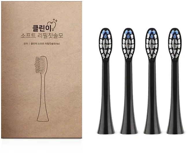 오아 클린이소프트 전용 리필 칫솔모 블랙