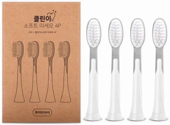 오아 클린이 소프트 시리즈 전용 미세모 리필 칫솔모 화이트