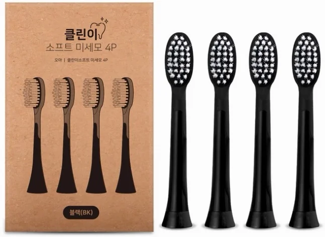 오아 클린이 소프트 시리즈 전용 미세모 리필 칫솔모 블랙