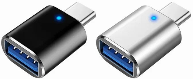 믹스MICS 1+1 메탈 알루미늄 USB-A to USB C타입 USB 3.0 5Gbps Type-C 변환젠더 2P